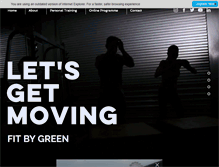 Tablet Screenshot of fitbygreen.com